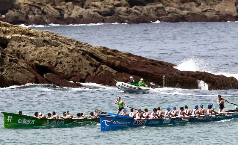 Bandera de la Concha. Foto: EFE