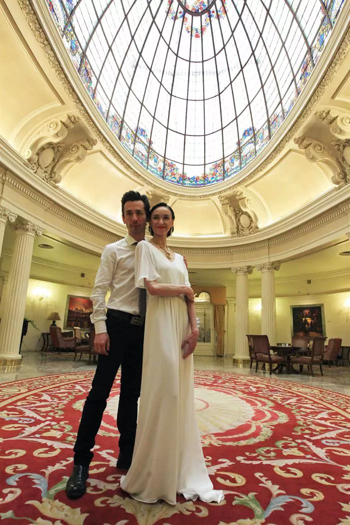 Lucía Lacarra y el coreógrafo Jon Ugarriza. Foto: Efe.