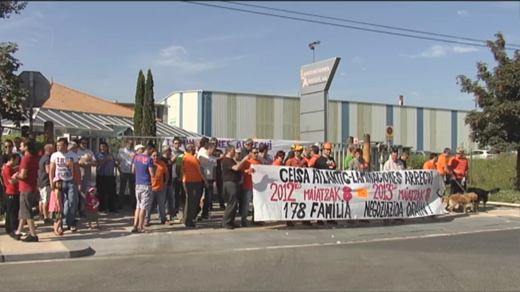 Conflicto laboral en Laminaciones Arregui. Imagen de achivo: EiTB