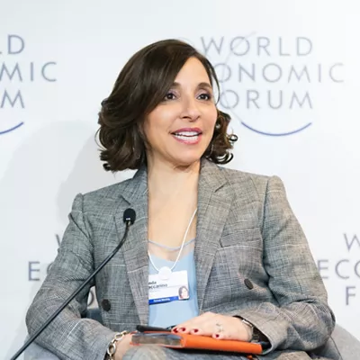 Linda Yaccarino, Chairman, Advertising and Partnerships, NBCUniversal, USA capture during the Session "Building Digital Networks of Tomorrow" at the Annual Meeting 2019 of the World Economic Forum in Davos, January 23, 2019.  Congress Centre - Jakobshorn
Copyright by World Economic Forum / Sikarin Fon Thanachaiary