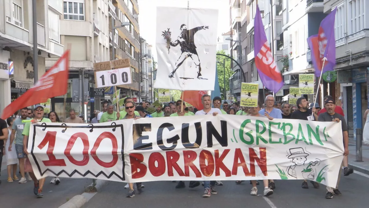 lorezainak jardineros manifestación manifestazioa