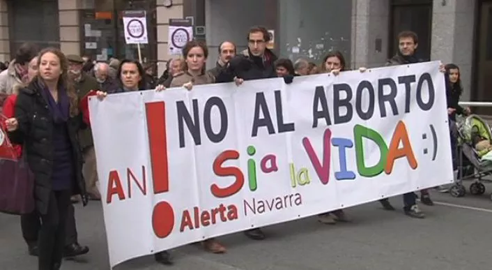 MANIFESTACION CONTRA EL ABORTO EITB