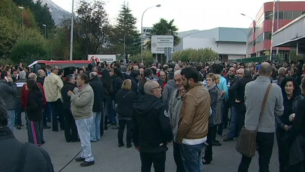 Fagorreko langileen manifestazioa. Argazkia: EITB