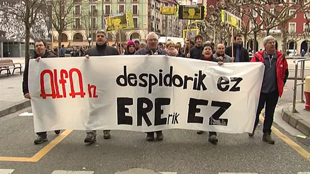 Alfako langileen manifestazioa. EiTB