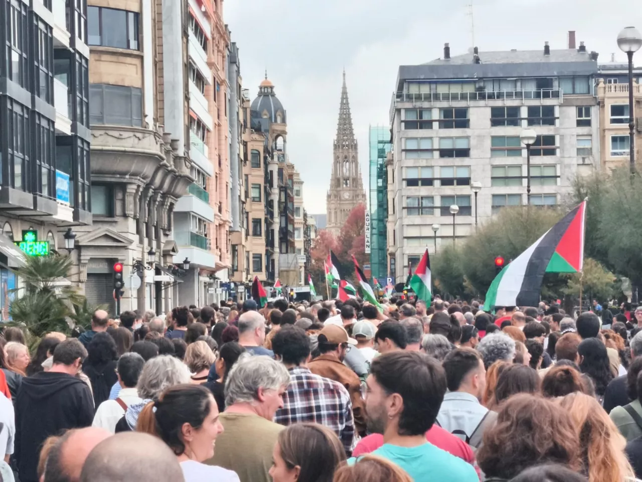 palestina manifestazioa Donostia
