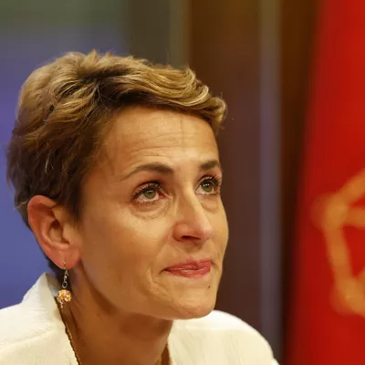maría chivite llorando negarrez