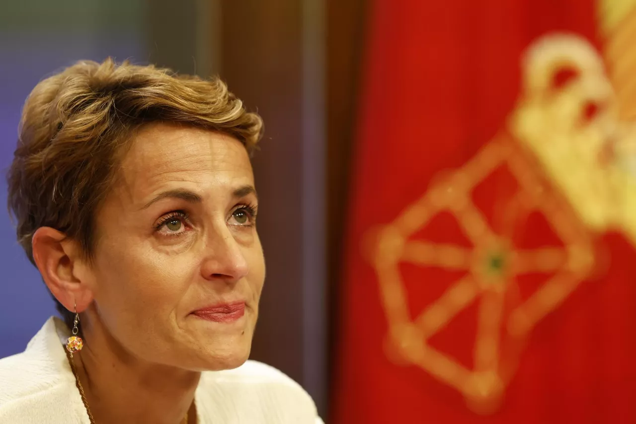 maría chivite llorando negarrez