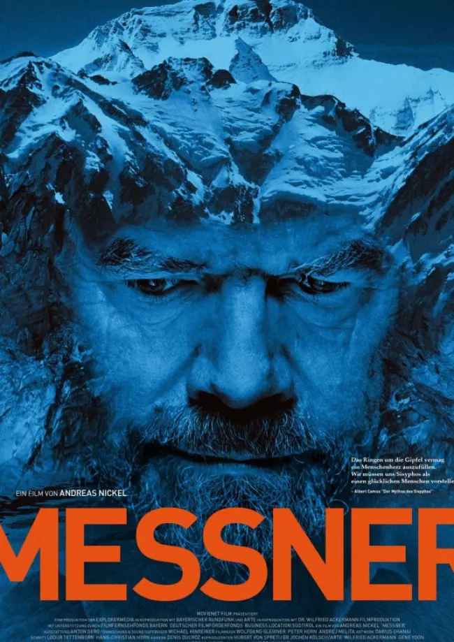 'Messner der film' dokumentalaren kartela.