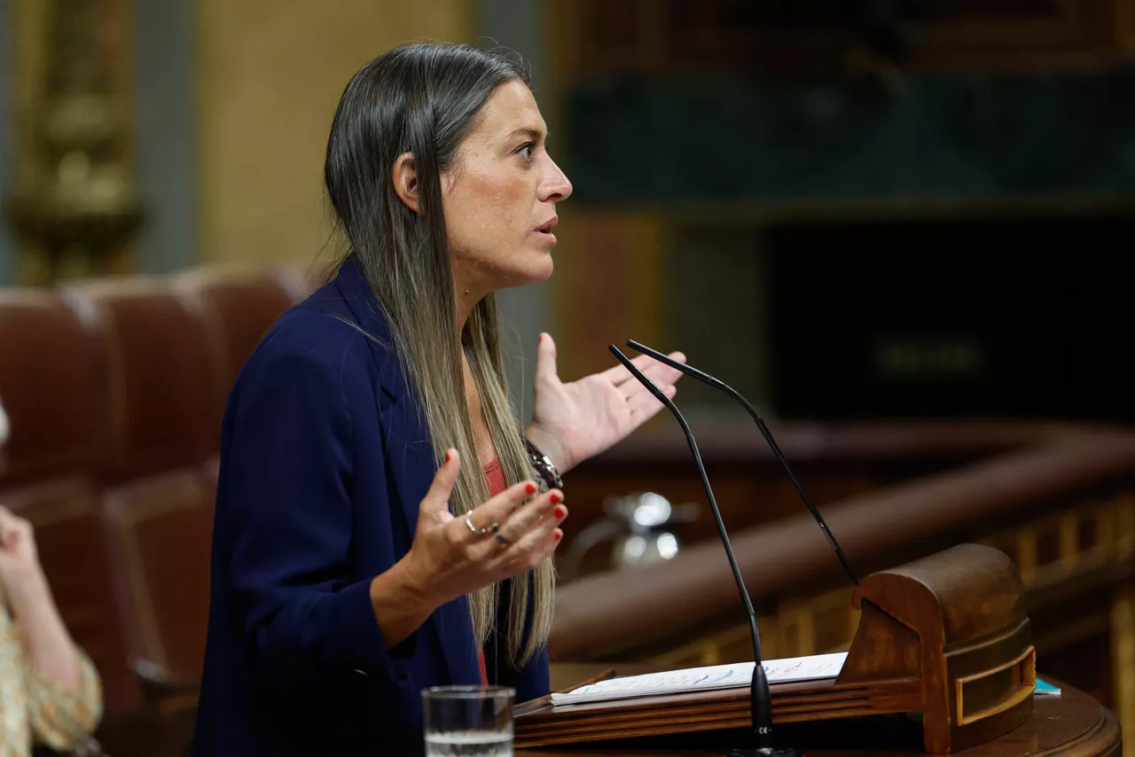 MADRID, 22/07/2025.- La diputada de JxCat Míriam Nogueras interviene en el Pleno del Congreso celebrado este martes. EFE/Chema Moya
