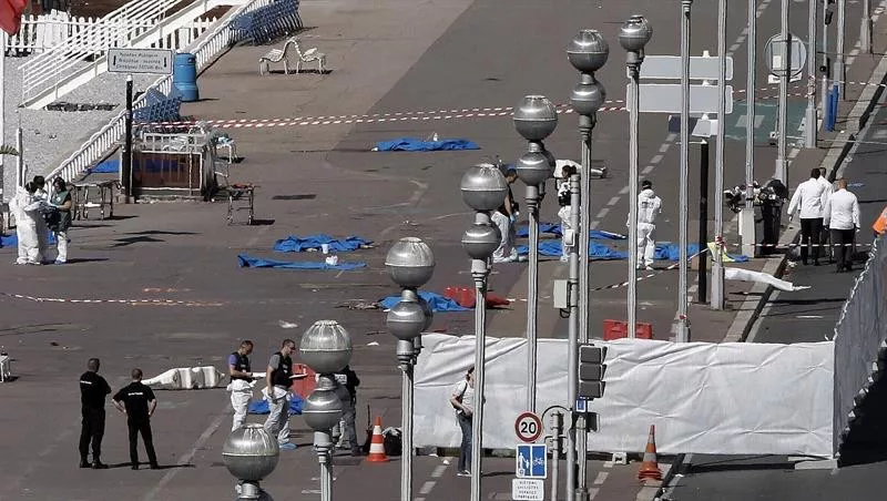 Masacre en Niza (Francia). Foto: EFE