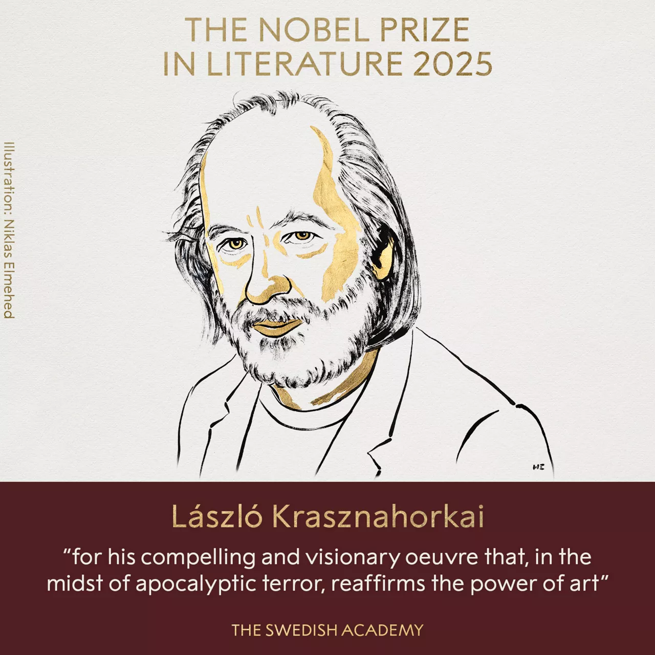 László Krasznahorkai Literaturaren Nobel saria