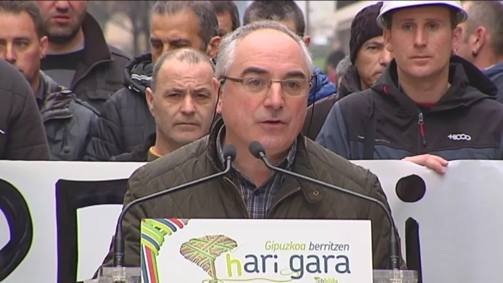 Xabier Olano, el candidato de EH Bildu para diputado general de Gipuzkoa. Foto: EiTB