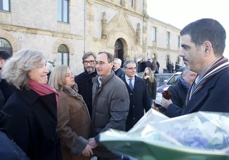 Acto de homenaje a Gregorio Ordoñez, hoy, en San Sebastián. EFE.