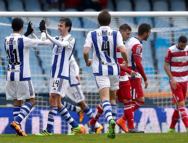 illarramendi pardo carlos vela real sociedad granada gol efe