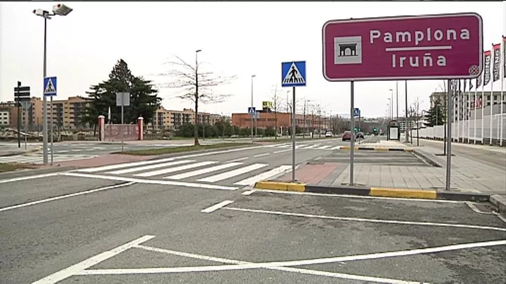 Ezbeharra Iruñeko Gipuzkoa Etorbidean jazo da. Argazkia: EiTB