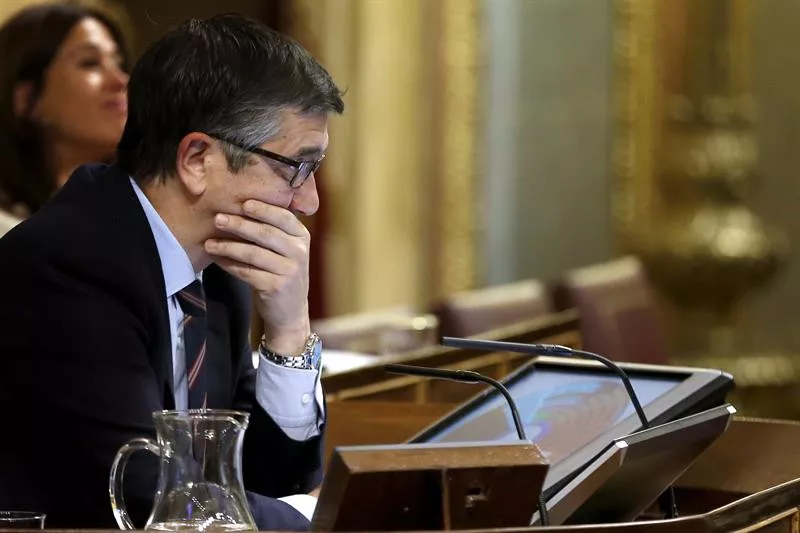 Patxi López, durante su corta presidencia del Congreso.