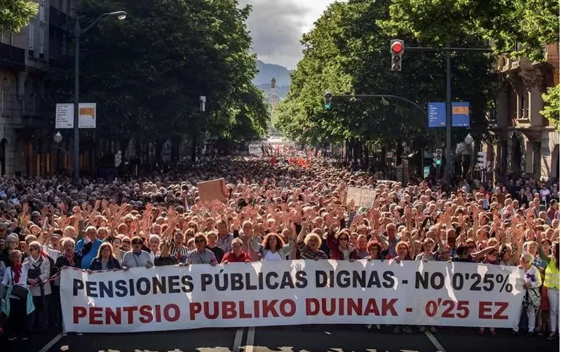 pentsiodunak pensionistas manifestazioa 