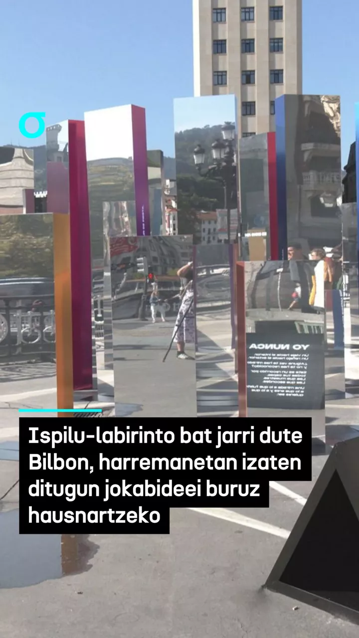 Ispilu-labirintoa Bilbon