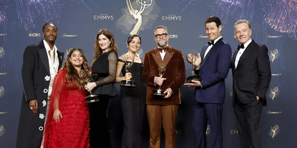 El equipo de "The Studio" en los premios Emmy. Foto: EFE