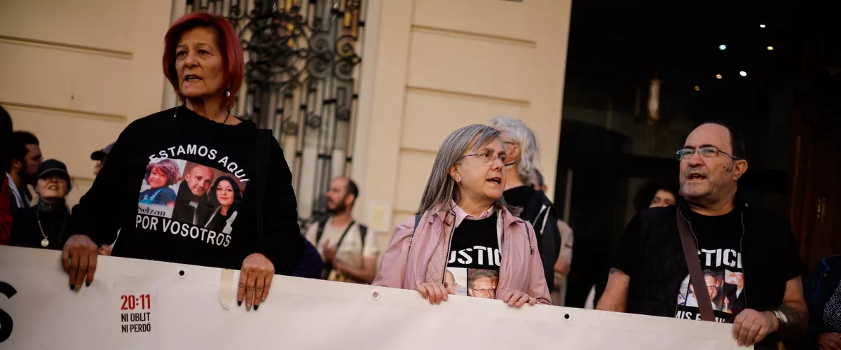 Protesta de las víctimas de la DANA