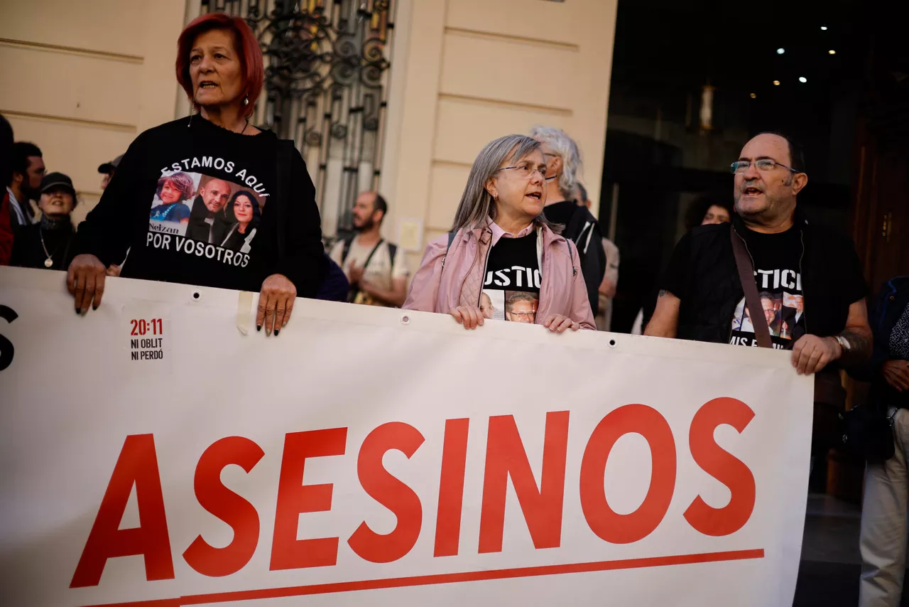 Protesta de las víctimas de la DANA