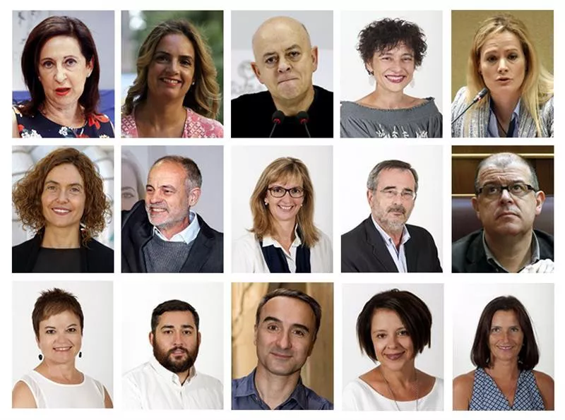 Talde diziplina hautsi duten 15 diputatu sozialistak. EFE