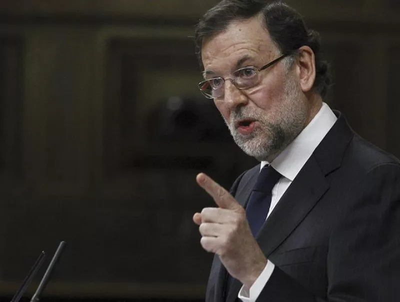 Mariano Rajoy, Kongresuan egindako agerraldian. Efe.
