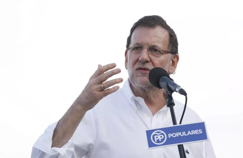 Mariano Rajoy, en un momento del acto de este miércoles. Foto: EFE.