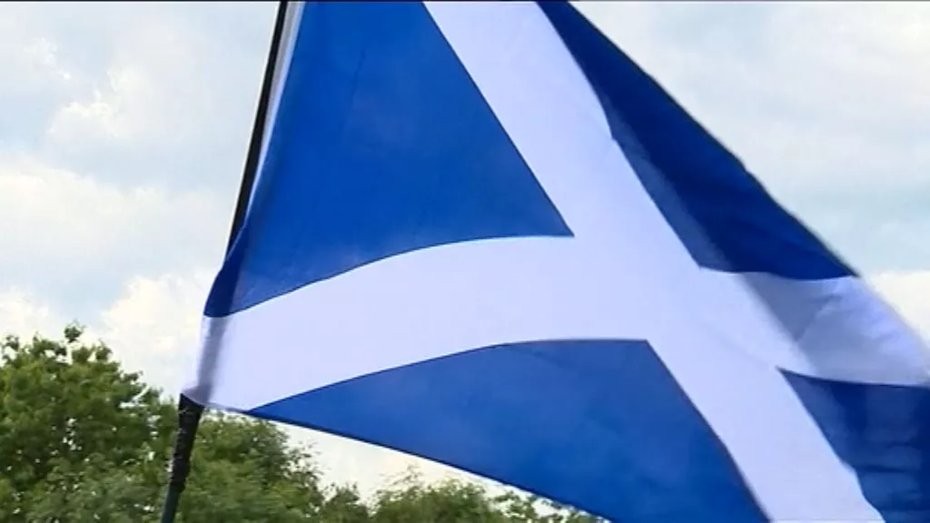 Eskoziako bandera. Artxiboko irudia: EiTB