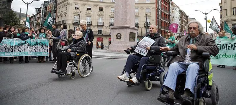 Bilbon egindako manifestazio bat. Artxiboko argazkia: EiTB