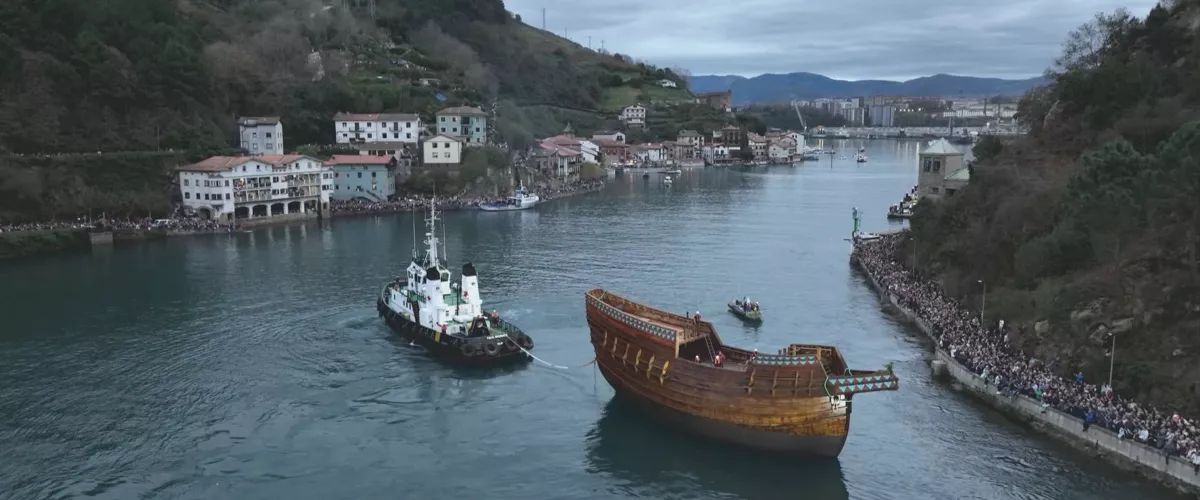 San Juan ontzia itsasoan