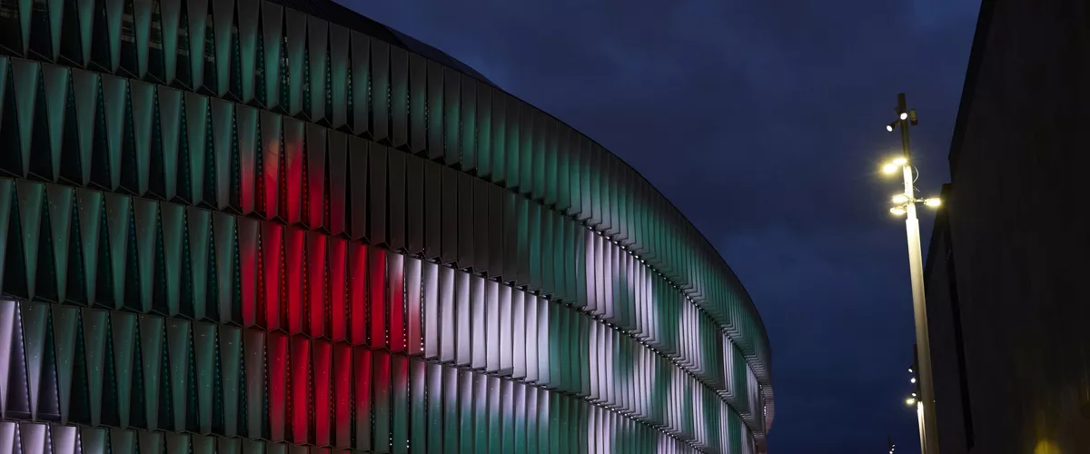 Ambiance at the outside of San Mames prior to the International Friendly match between Basque Country and Palestina at San Mames on November 15, 2025, in Bilbao, Spain.



Ricardo Larreina / AFP7 / Europa Press

15/11/2025 ONLY FOR USE IN SPAIN
