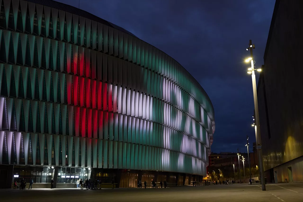 Ambiance at the outside of San Mames prior to the International Friendly match between Basque Country and Palestina at San Mames on November 15, 2025, in Bilbao, Spain.



Ricardo Larreina / AFP7 / Europa Press

15/11/2025 ONLY FOR USE IN SPAIN