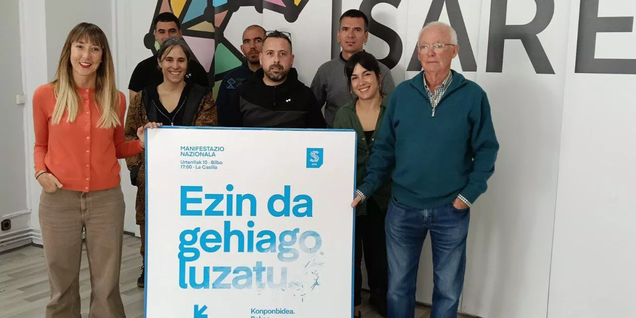 sare urtarrilak 10 manifestazioa Bilbo aurkezpena 
