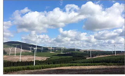 Scottish Powerren parke eolikoetako bat, Eskozian. Argazkia: Scottish Power