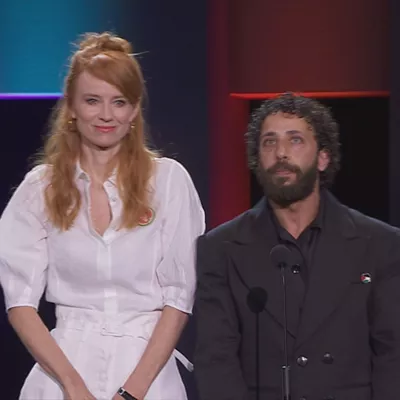 Han recogido el premio su Productora Odessa Rae y el actor Motaz Malhees. "Este galardon significa que el público ha escuchado la voz de Hid", una niña que murió tras permanecer durante horas en un vehículo tiroteado por el Ejercito israelí.