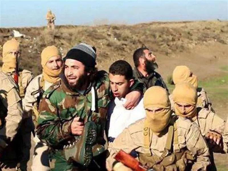 Pilotua Estatu Islamikoak bahitu zuen unea. Argazkia: EFE.