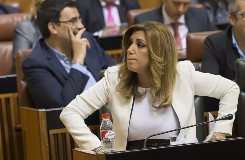 Susana Diaz, Andaluziako Parlamentuan. EFE.