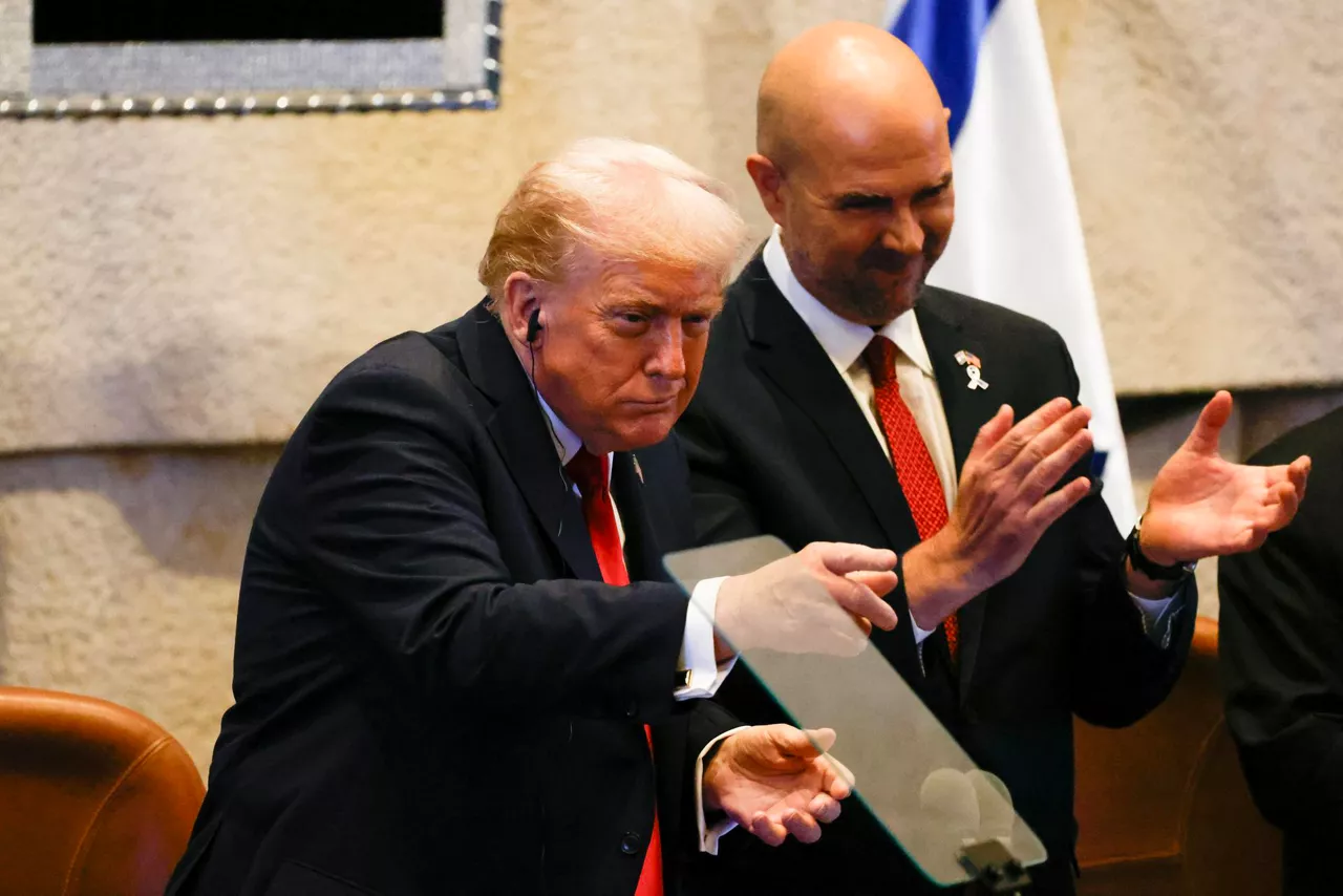 Trump en el Parlamento de Israel