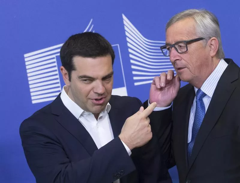 Jean Claude Juncker Alexis Tsipras . EFE