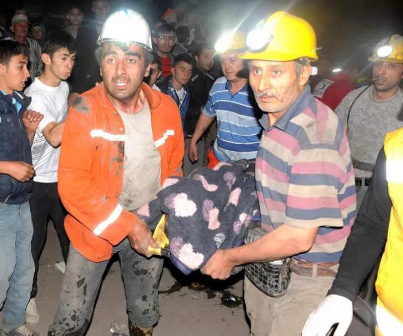 Explosión en una mina en Turquía. Foto: EFE.