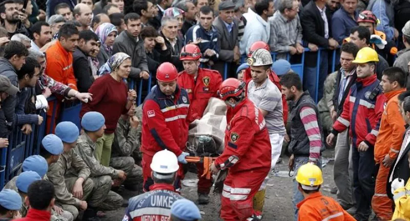 Explosión en una mina en Turquía. Foto: EFE.
