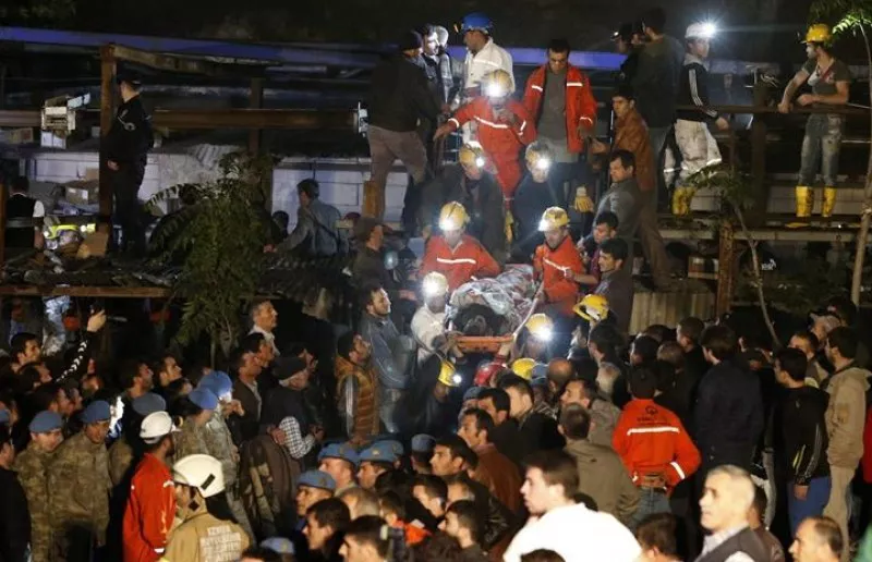 Explosión en una mina en Turquía. Foto: EFE.