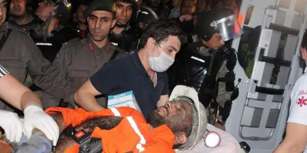 Explosión en una mina en Turquía. Foto: EFE.