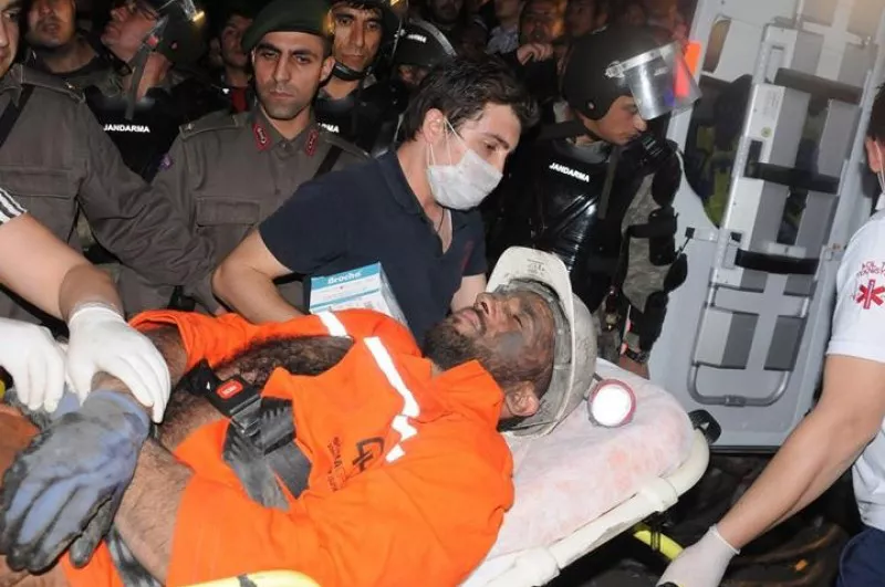 Explosión en una mina en Turquía. Foto: EFE.