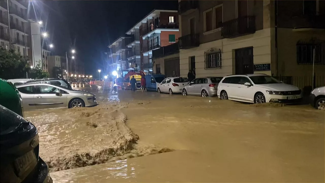 Floods in Alegia. Photo: EITB