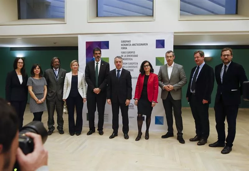 Presentación en Donostia-San Sebastián del nuevo Atlas de la Unesco de las Lenguas del Mundo. EFE