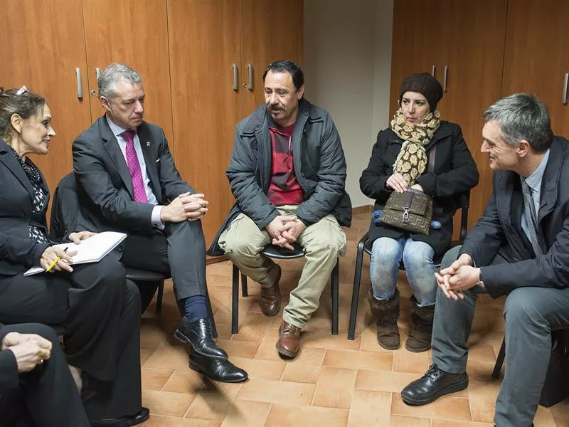 Iñigo Urkullu, Sant’Egidio Komunitateari egindako bisitan. EFE