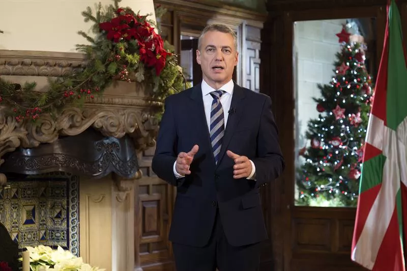 El lehendakari, Iñigo Urkullu, en Ajuria Enea. Foto EFE