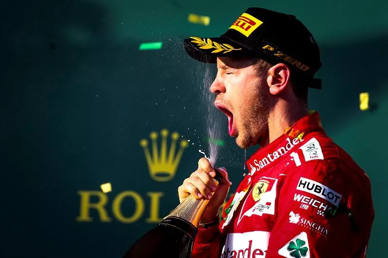 vettel ferrari podium efe
